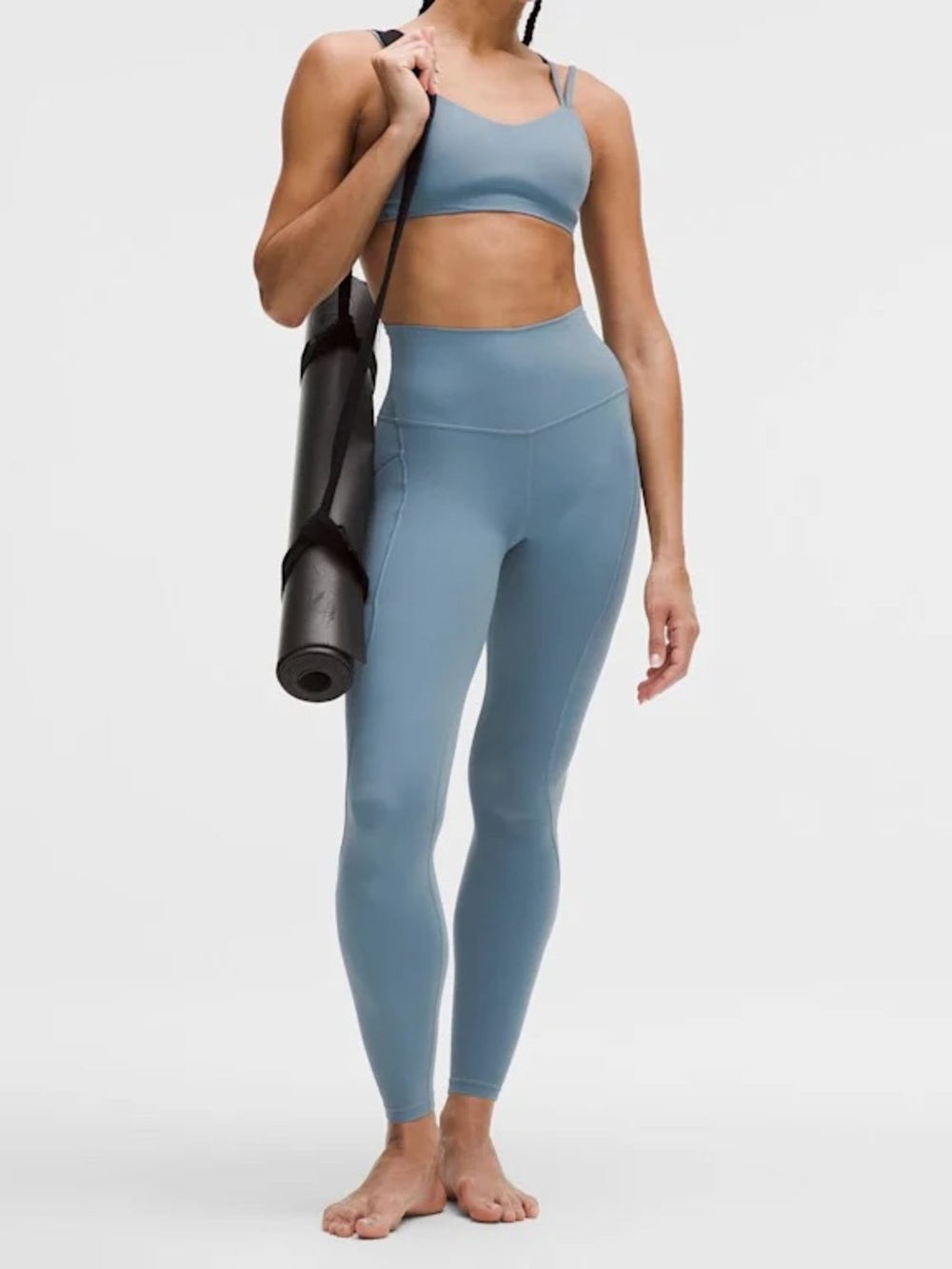 Lululemon Align High-Rise Pant 28” Pockets Size 12 Steel Blue NWT